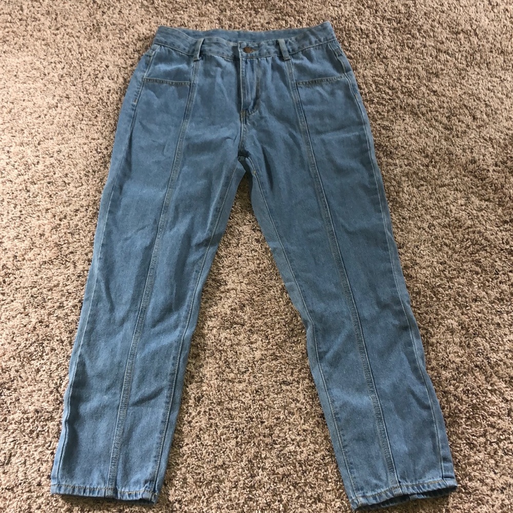 light blue jeans
